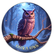 1 $, Amerykański Orzeł, Sowa Osira, Seria: Leśne totemy, Srebrna moneta uszlachetniona
