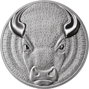 1000 Satoshi, Byk, Seria: Binary World, Srebrna moneta
