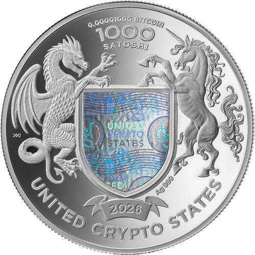 1000 Satoshi, Byk, Seria: Binary World, Srebrna moneta