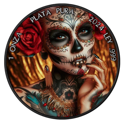 1 onza, La Calavera, Srebrna moneta