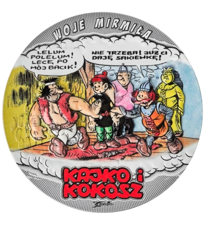 5 $, Woje Mirmiła, Seria: Kajko i Kokosz, Srebrna moneta