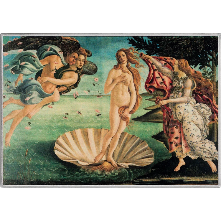 1000 franków CFA, Narodziny Wenus - Sandro Botticelli, Srebrna moneta