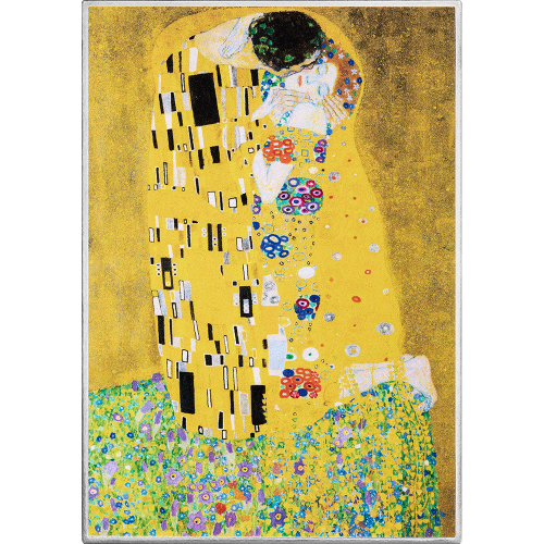 1000 franków CFA, Pocałunek - Gustav Klimt, Srebrna moneta