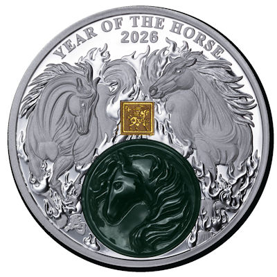 25 franków, Rok Konia 2026 , Srebrna moneta