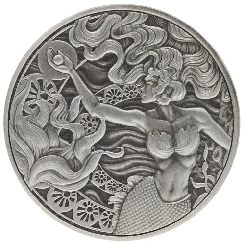 1 uncja, Mermaid & Pearl, Srebrna moneta