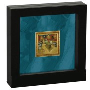 Srebrna moneta 1$ Nocna kawiarnia Vincent Van Gogh ramka