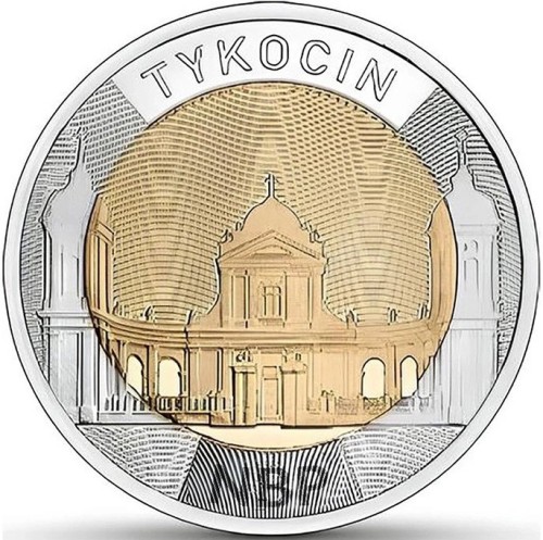 Moneta obiegowa 5 zł Odkryj Polskę - Tykocin rewers