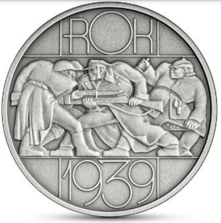 Srebrna moneta kolekcjonerska 20 zł Sowiecka agresja na Polskę – 17 IX 1939 r. rewers