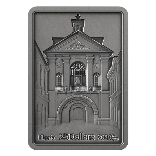 25 $, Matka Boska Ostrobramska, Srebrna moneta