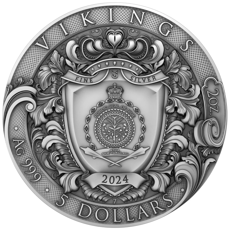 5 $, Wikingowie, Srebrna moneta AWERS