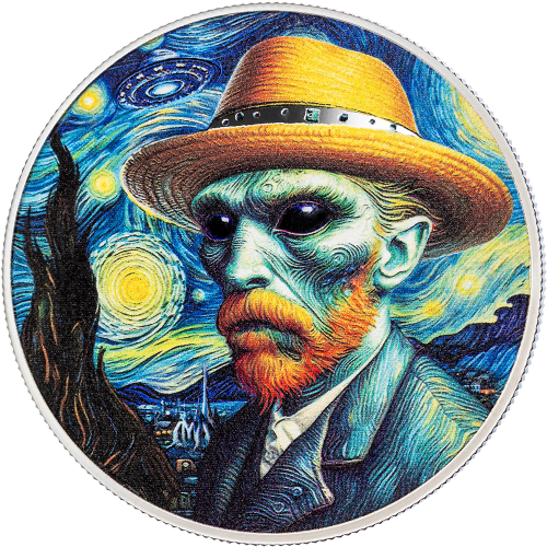1000 Franków CFA, Vincent van Gogh , Seria: Obcy są wśród nas, rewers