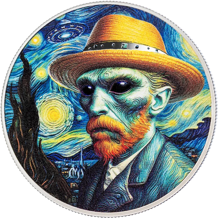 1000 Franków CFA, Vincent van Gogh , Seria: Obcy są wśród nas, rewers