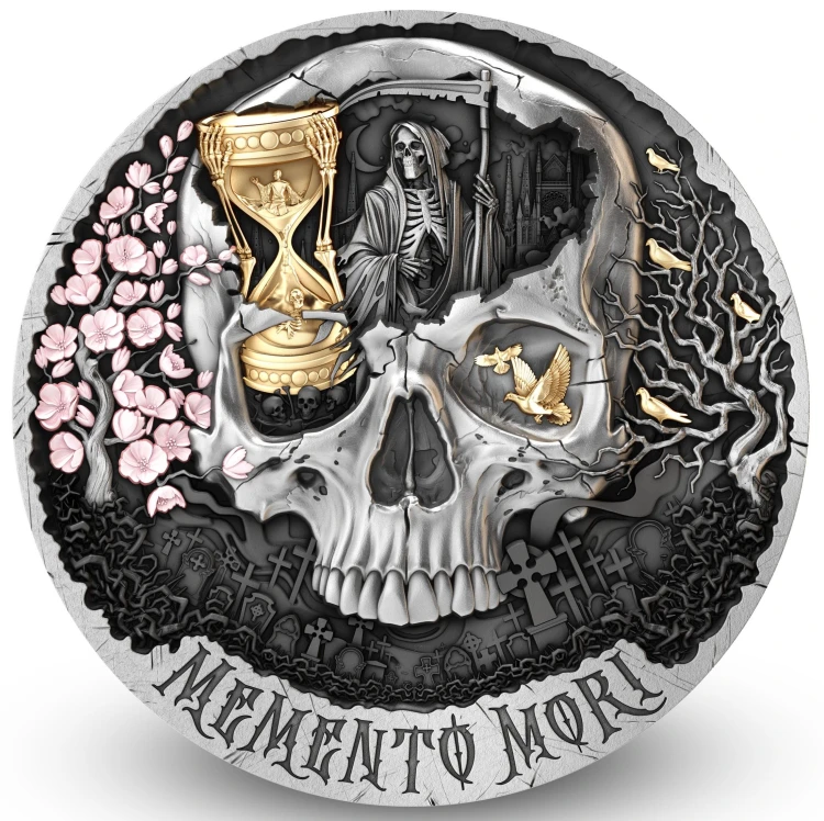 2000 Franków CFA, Memento Mori, Srebrna moneta