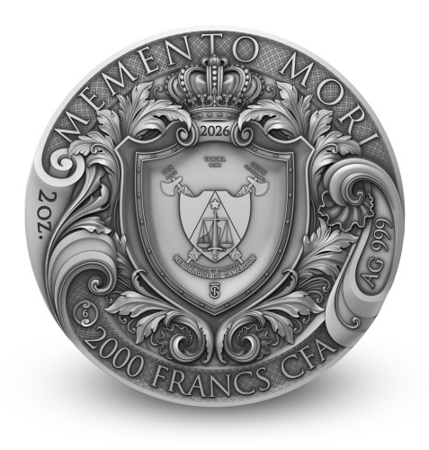 2000 Franków CFA, Memento Mori, Srebrna moneta
