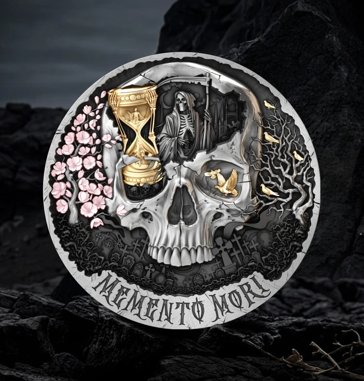 2000 Franków CFA, Memento Mori, Srebrna moneta