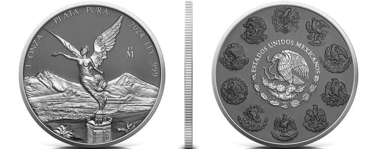 1 uncja, Silver Ring Mexico Libertad 2024, Srebrna moneta