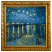 Srebrna moneta 1$ Gwiaździsta noc nad Rodanem Vincent van Gogh rewers