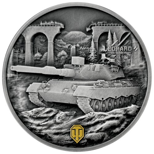 2 $, Leopard 120 Verbessert, Seria: World of Tanks, Srebrna moneta