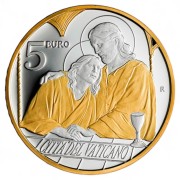 Srebrna moneta 5€ Święty Jan, Watykan