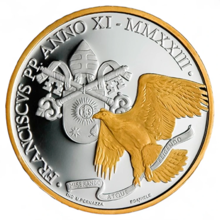 Srebrna moneta 5€ Święty Jan, Watykan