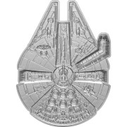Srebrna moneta 5$ Millnnium Falcon rewers