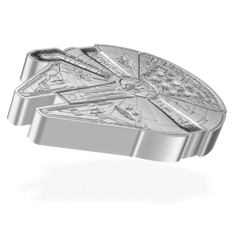 Srebrna moneta 5$ Millnnium Falcon rant
