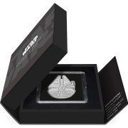 Srebrna moneta 5$ Millnnium Falcon etui
