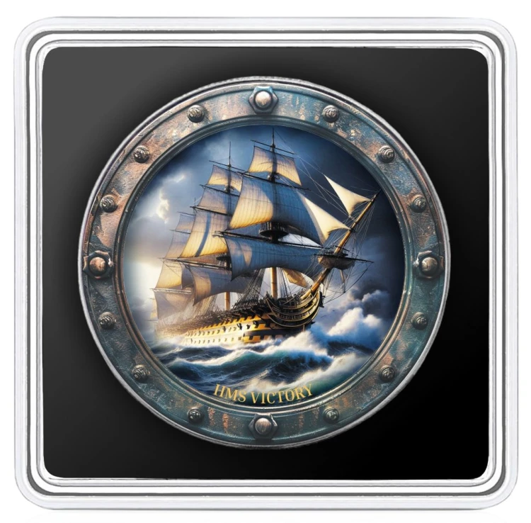 1 $, Amerykański Orzeł, HMS Victory, Seria: Słynne statki, Srebrna moneta