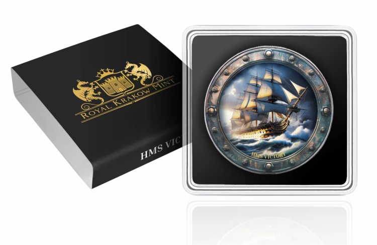 1 $, Amerykański Orzeł, HMS Victory, Seria: Słynne statki, Srebrna moneta