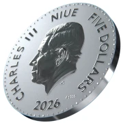 5 $, Rok Konia 2026, Srebrna moneta