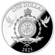 1$, Pokój na świecie, Srebrna moneta
