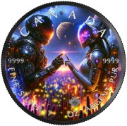 Srebrna moneta 1 oz Astronauci - Maple Leaf