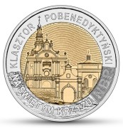 Moneta okolicznościowa Odkryj Polskę – Klasztor pobenedyktyński na Świętym Krzyżu rewers