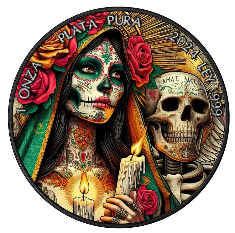 1 onza, Dia De Los Muertos VII, Srebrna moneta