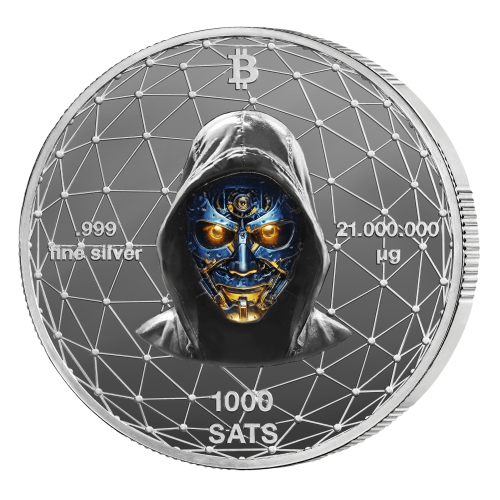 1000 satoshi, Bitcoin Silver Crab, Srebrna moneta