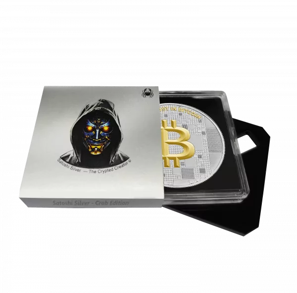1000 satoshi, Bitcoin Silver Crab, Srebrna moneta