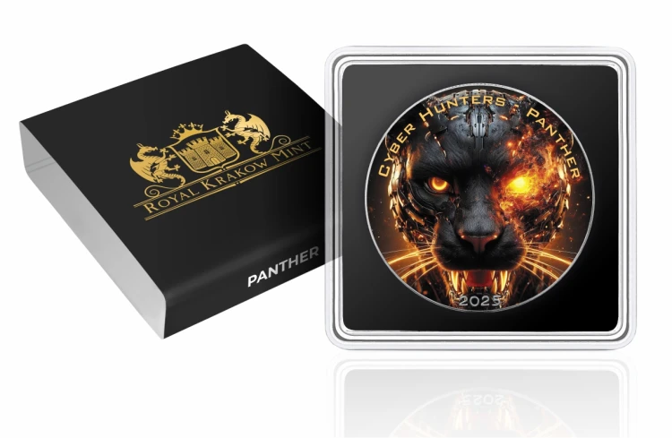 1 $, Pantera, Seria: Cyber łowcy, Srebrna moneta
