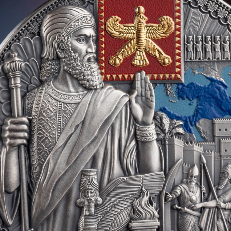 2000 franków CFA, Imperium Perskie, Seria: Dziedzictwo największych imperiów, Srebrna moneta