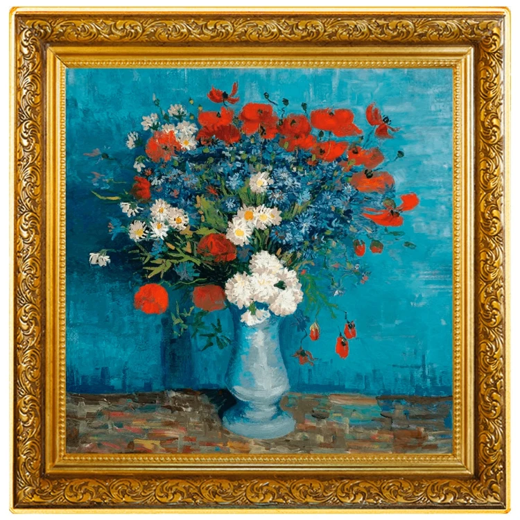 Srebrna moneta 1$ Vincent van Gogh Wazon z chabrami