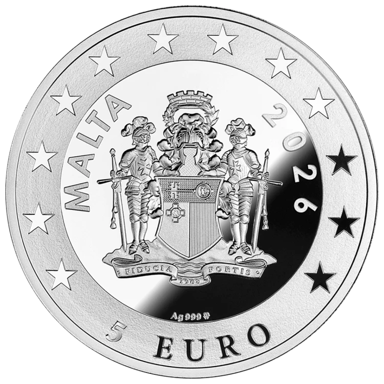 5 Euro, Majolika –Ofiara Noego (talerz), Srebrna moneta