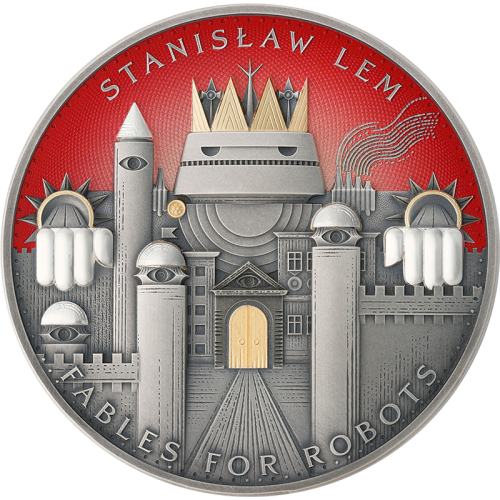 2000 franków CFA, Bajki Robotów - Stanisław Lem, Mistrz Fantastyki, Srebrna moneta
