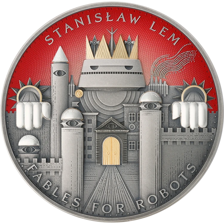 2000 franków CFA, Bajki Robotów - Stanisław Lem, Mistrz Fantastyki, Srebrna moneta