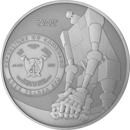 2000 franków CFA, Bajki Robotów - Stanisław Lem, Mistrz Fantastyki, Srebrna moneta