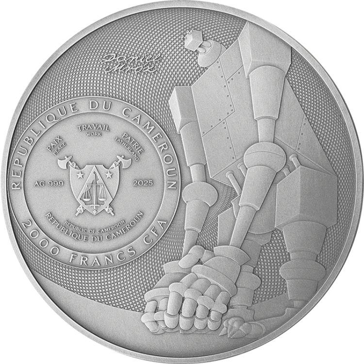 2000 franków CFA, Bajki Robotów - Stanisław Lem, Mistrz Fantastyki, Srebrna moneta