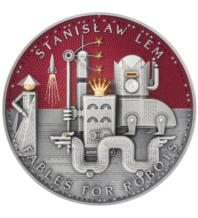 1000 franków CFA, Bajki Robotów , Stanisław Lem, Mistrz Fantastyki, Srebrna moneta