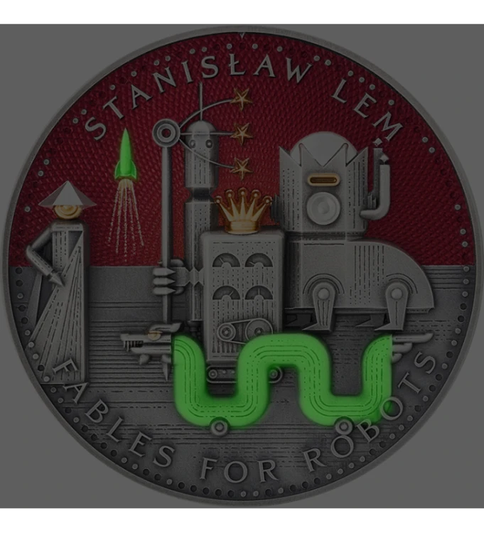 1000 franków CFA, Bajki Robotów , Stanisław Lem, Mistrz Fantastyki, Srebrna moneta