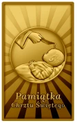 Pamiątka Chrztu Świętego, Sztabka złota na prezent