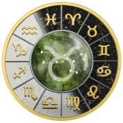 Srebrna moneta 500 CFA Znaki Zodiaku Byk 2023 rewers