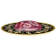 Srebrna moneta 500 CFA Znaki zodiaku Lew bok