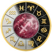Srebrna moneta 500 CFA Strzelec, Seria: Znaki zodiaku 2023